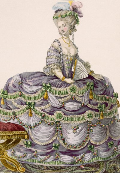 Robe de soirée de la duchesse, gravée par Dupin, planche n°161 de 